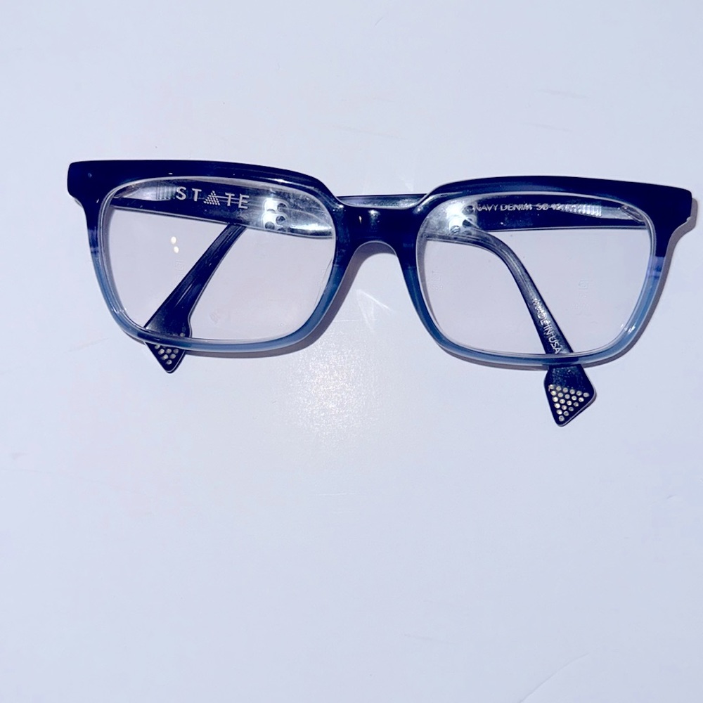STATE USA OAK PARK NAVY Denim eyeglass frames, L167